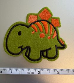 Green Dinosaur Iron On Patch New  Plant City porch pickup