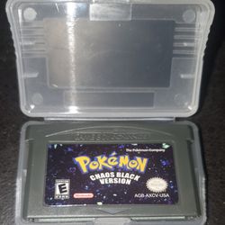 Pokemon Chaos Black Game Cartridge Custom ROM GBA Gameboy Advance