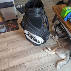 Leather Titleist Golf Bag 