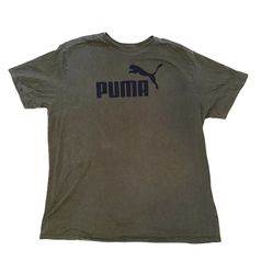 Men’s 2X XXL Puma Tshirt - Dark Green
