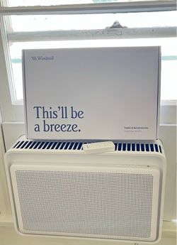 Windmill 6000 BTU Ultra Quiet Smart Window AC Like New. Easy install.
