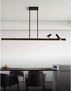 56" Modern Linear Pendant Light Fixtures Kitchen Chandeliers Over Island