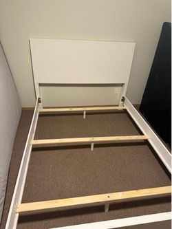 White bed frame