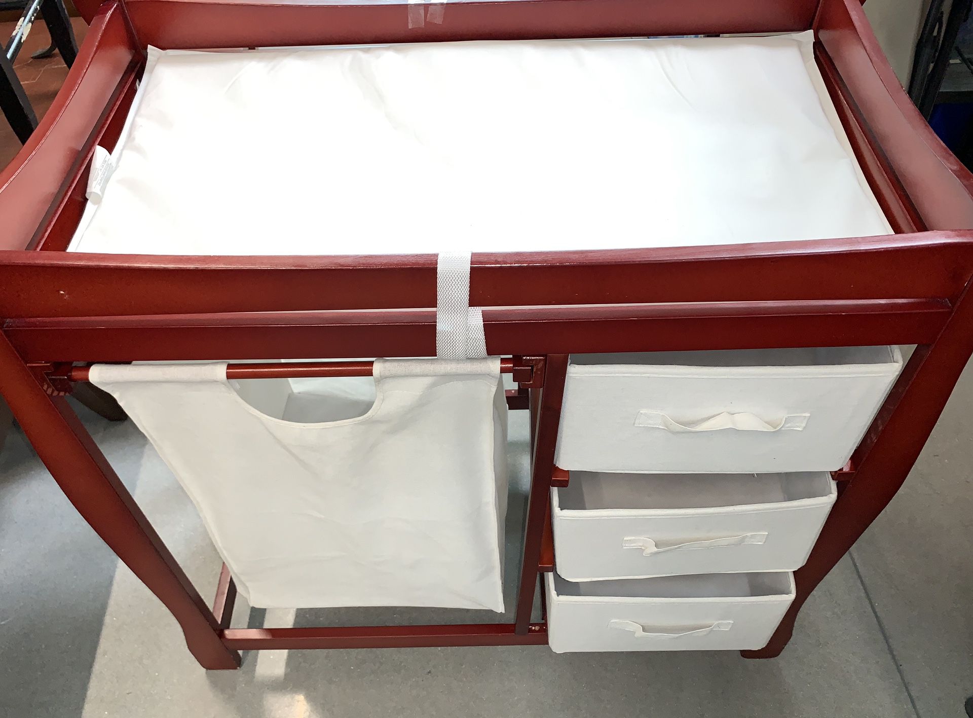 BABY CHANGING TABLE NEWBORN WITH PAD AND DRAWERS