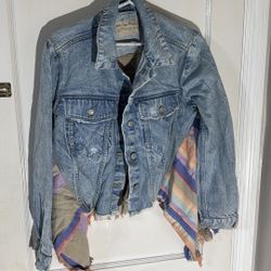 We The Free Half Jean Jacket Sz Small 