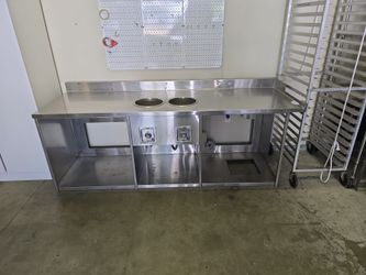 Stainless steel table