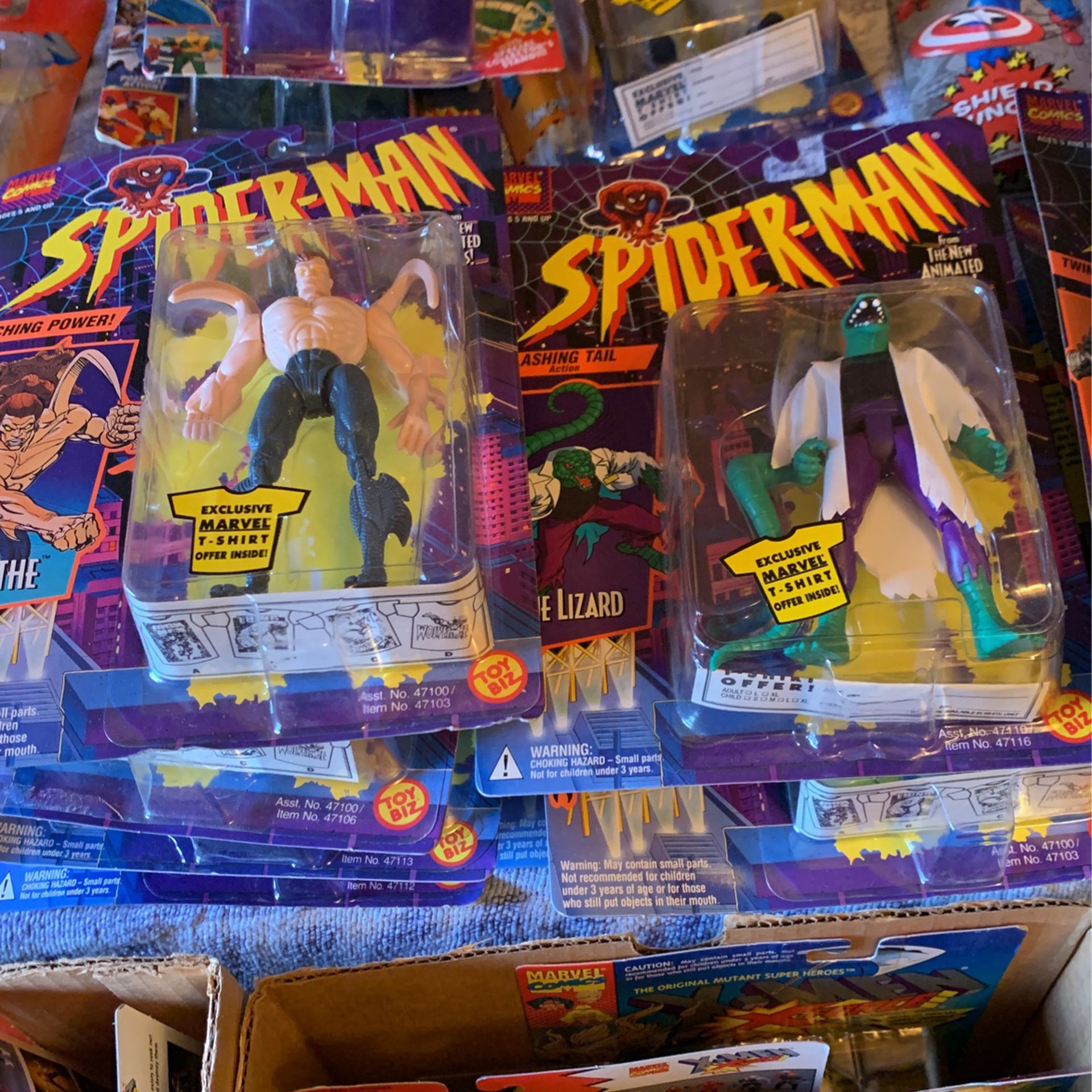 Toy Biz 1994 Spider-Man, Marvel And X Men Figures 