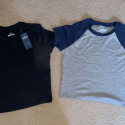 (GOOD CONDITION) 2Womans Small Hollister Shirts 