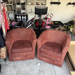 Swivel Tub Chairs (Set of 2)