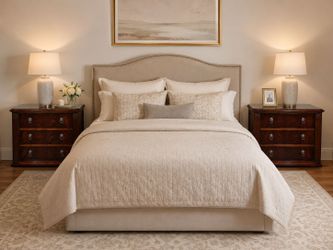 American of Martinsville Mahogany Nightstands – Pair – FREE DELIVERY – $300