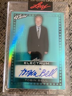 Tobin Bell Signed Card