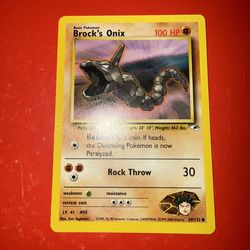 Brock's Onix 69/132 Gym Heroes - Common Pokemon Card -