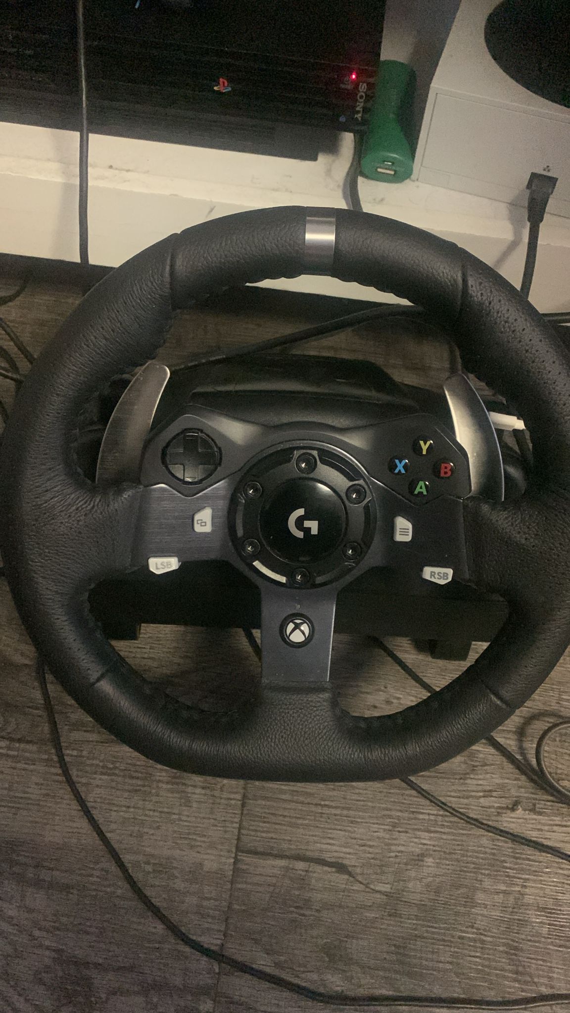 Logitech G920 Racing Wheel + Pedals – $170 (Like New)