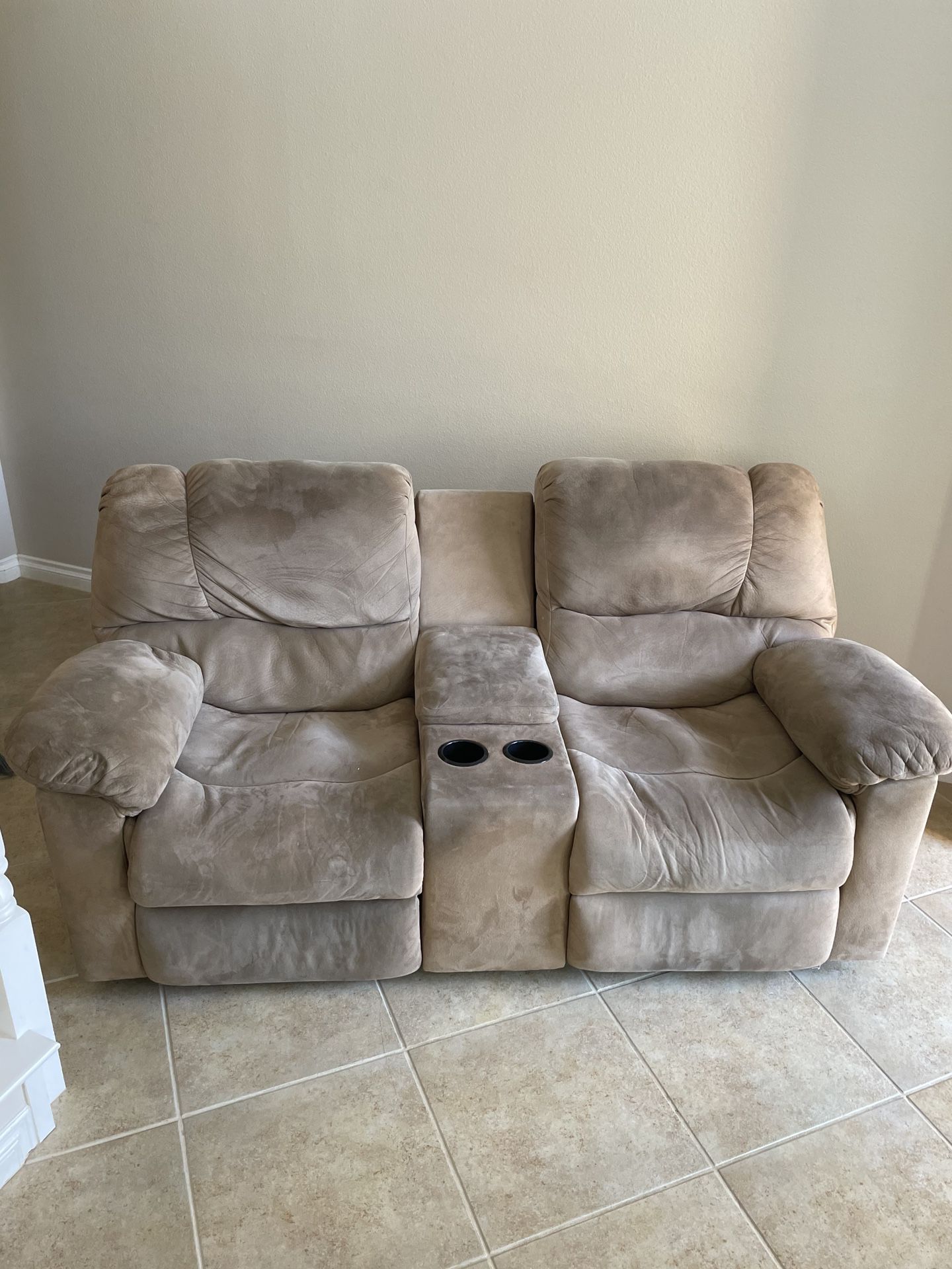 Free sofa ( couch ) with recliner