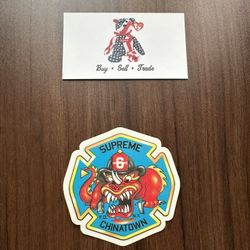 Supreme China Town Sticker