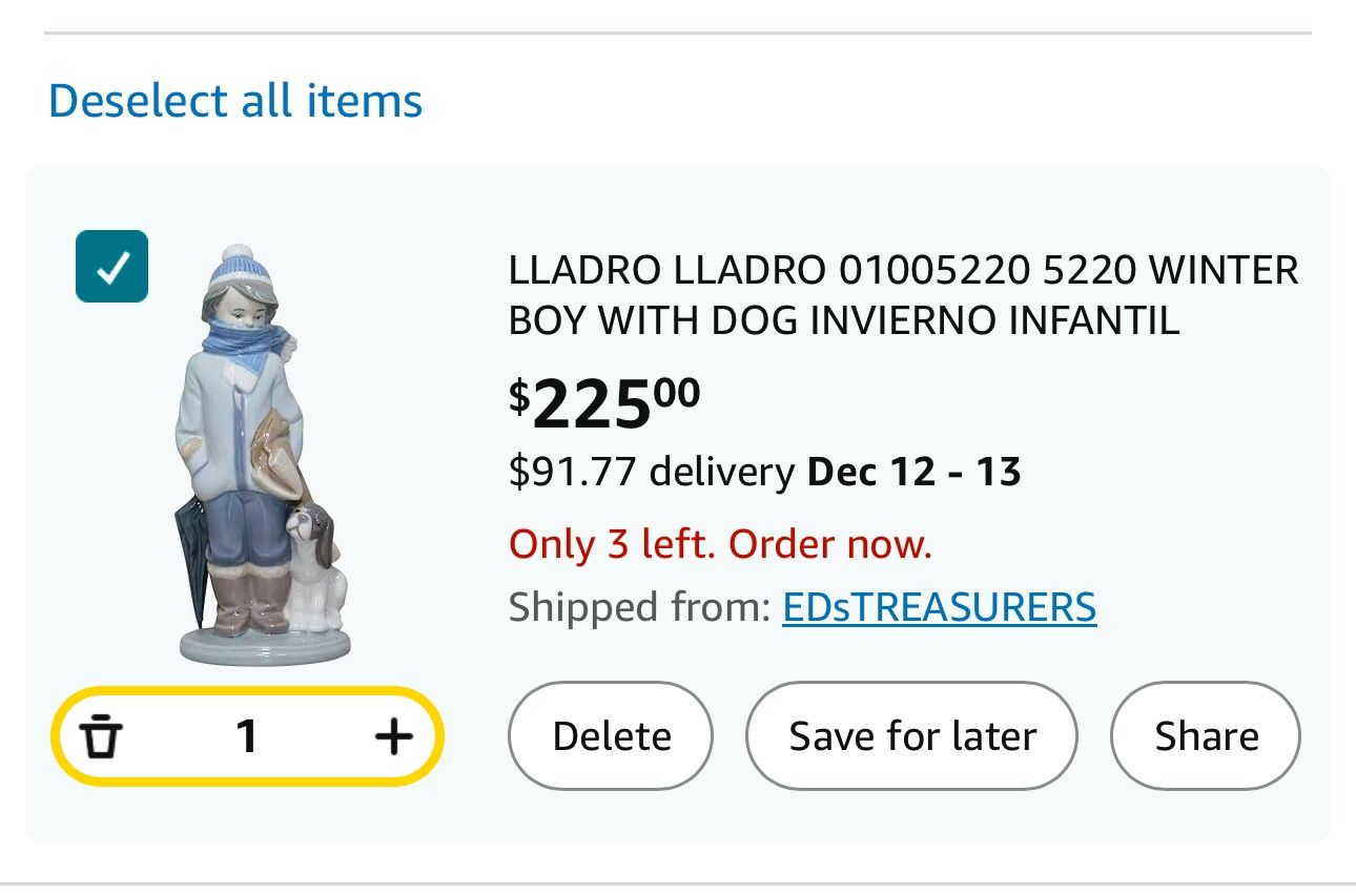 Lladro A Boy And His Dog Figurine