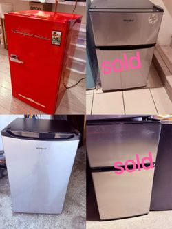 small mini refrigerator freezer Whirlpool Frigidaire $50/$110