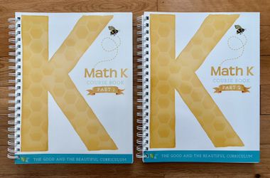 BRAND NEW / Complete Set - The Good and The Beautiful - Math K (Part 1 & 2)
