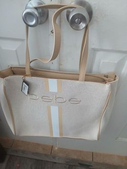 Bebe Paisley Large Canvas Tote Brand-new With Tags