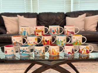 Variety of Starbucks Mugs