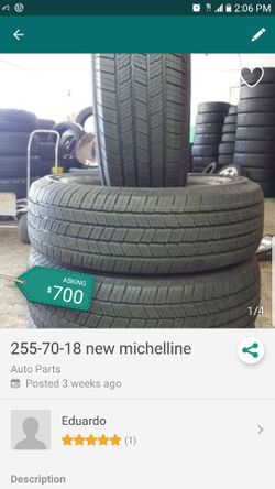 255-70-18 new michelline