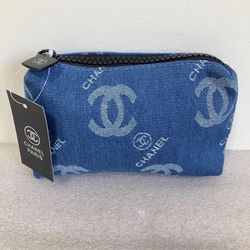 Chanel Denim Makeup Bag