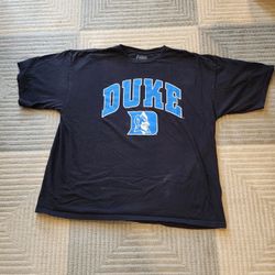 Blue Devils T-SHIRT Black Crew Neck Cotton NCAA SIZE XL