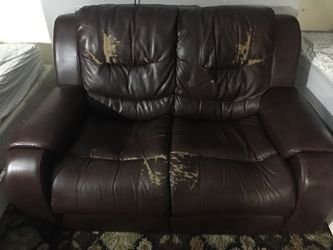 Leather couch