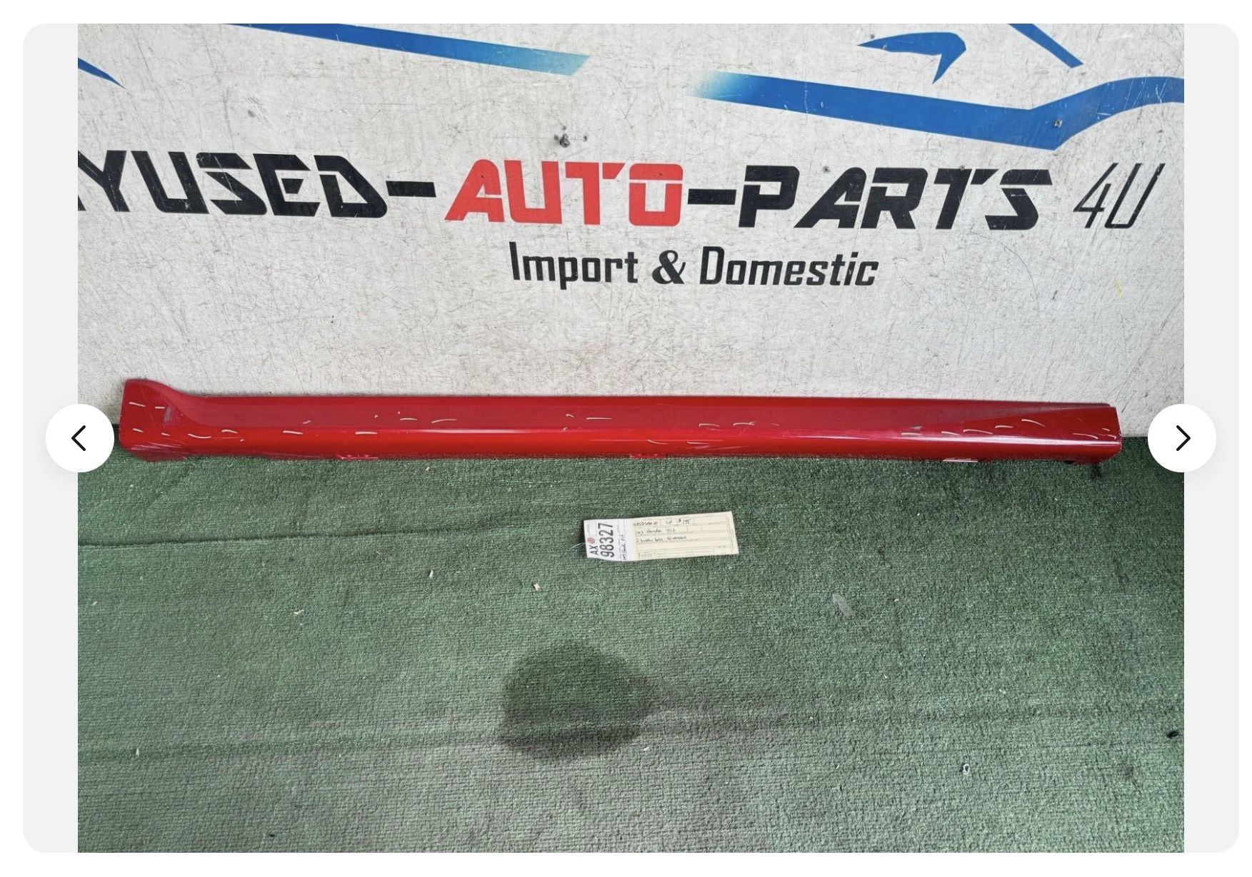 2003 HONDA FIT LEFT DRIVER ROCKER PANEL MOLDING OEM AX98327