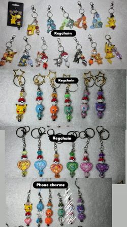 Pokémon keychains/charms