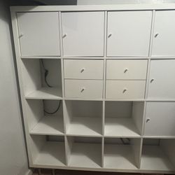 Shelf Unit With Doors And Drawers