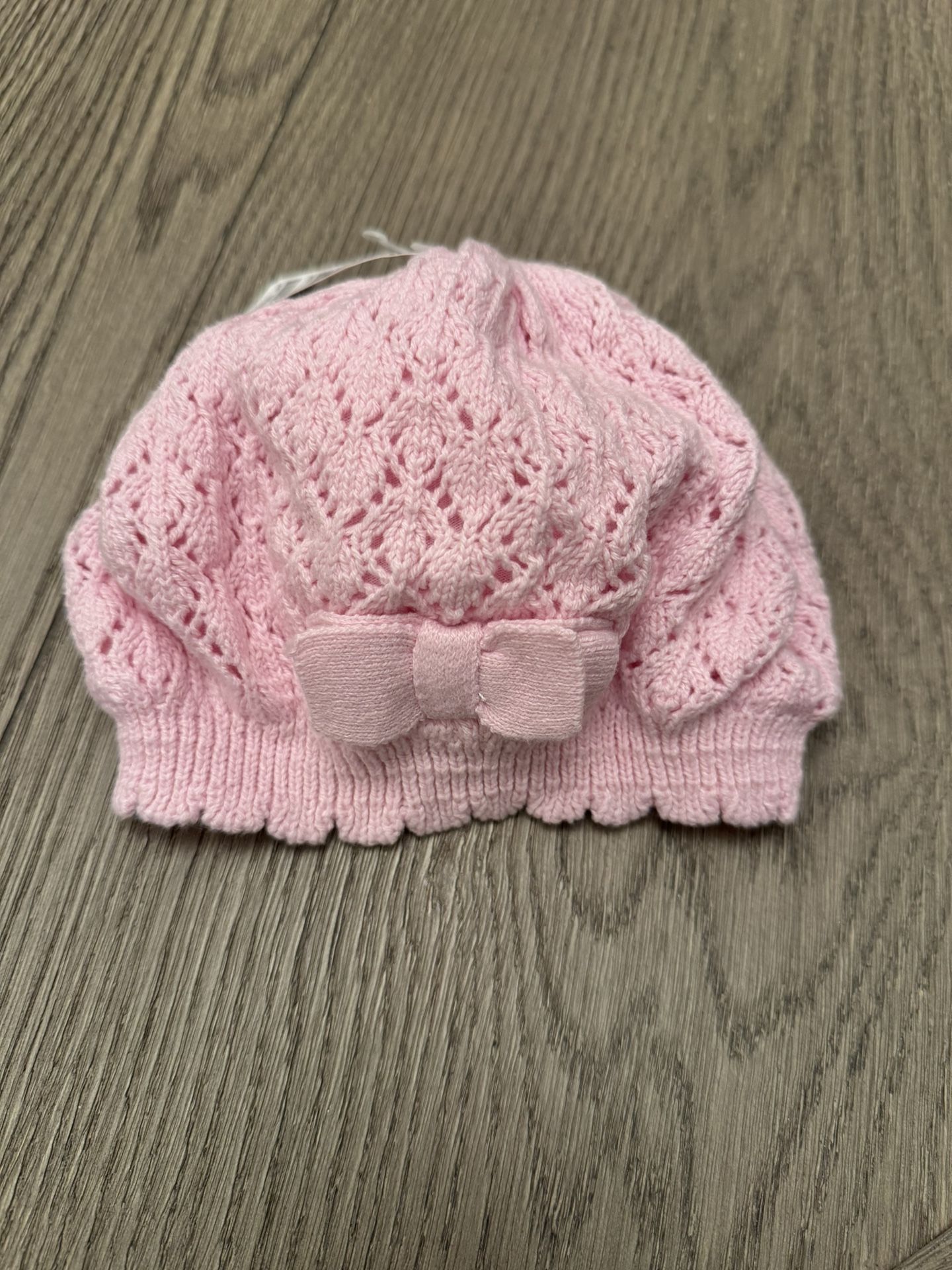 H&M Knit Baby Girl Beanie Cap Winter hat Size 1-2 year NWT