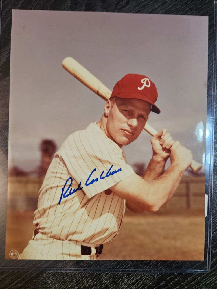 Signed Richie Ashburn Philadelphia Phillies 8x10 Photo Autograph MLB Baseball Picture Auto