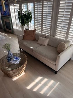 Glass coffee table