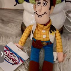 NWT 90’s Disney Store Woody Toy Story Mini Bean Bag plush