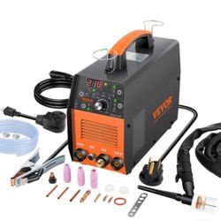 New - VEVOR 210Amp TIG Welder, Welder TIG 3 in 1, 110/220V Dual Voltage HF TIG/Stick/Clean Welding Machine w/Pulse, IGBT Inverter & Torch, Digital Arc