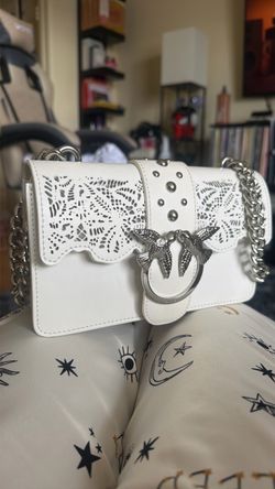 Pinko Mini Love Macrame cross-body bag
