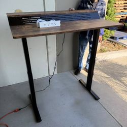 New In Box 47x28 Inch Heavy Duty Table Top Height Adjustable From 27” To 47” Tallest Electric Standing Rising Desk 2 Tier 