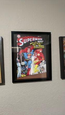 Superman glass picture