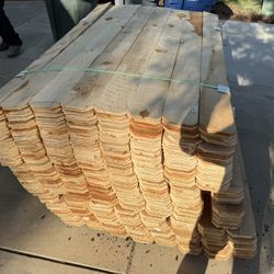 CEDAR DOG EARED FENCE PICKET PALLET 