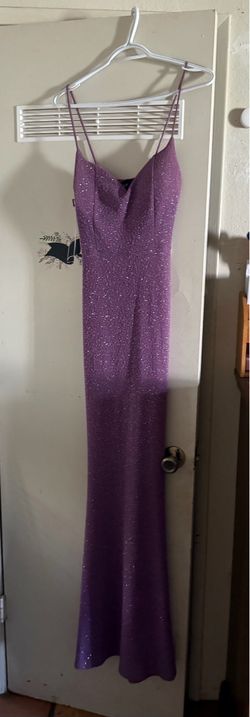 purple stretchy dress