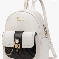 Backpack Purse for Women/Girl Mini Cute PU Leather  Backpack. Small Satchel Shoulder Bag Handbag for Travel, Daily and Work(color Beige)i