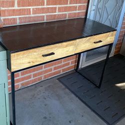 Wooden Table Top Two Draws For Fish/  Animal  Tank Or For Office Or Desk. 45 Inches Wide By31 