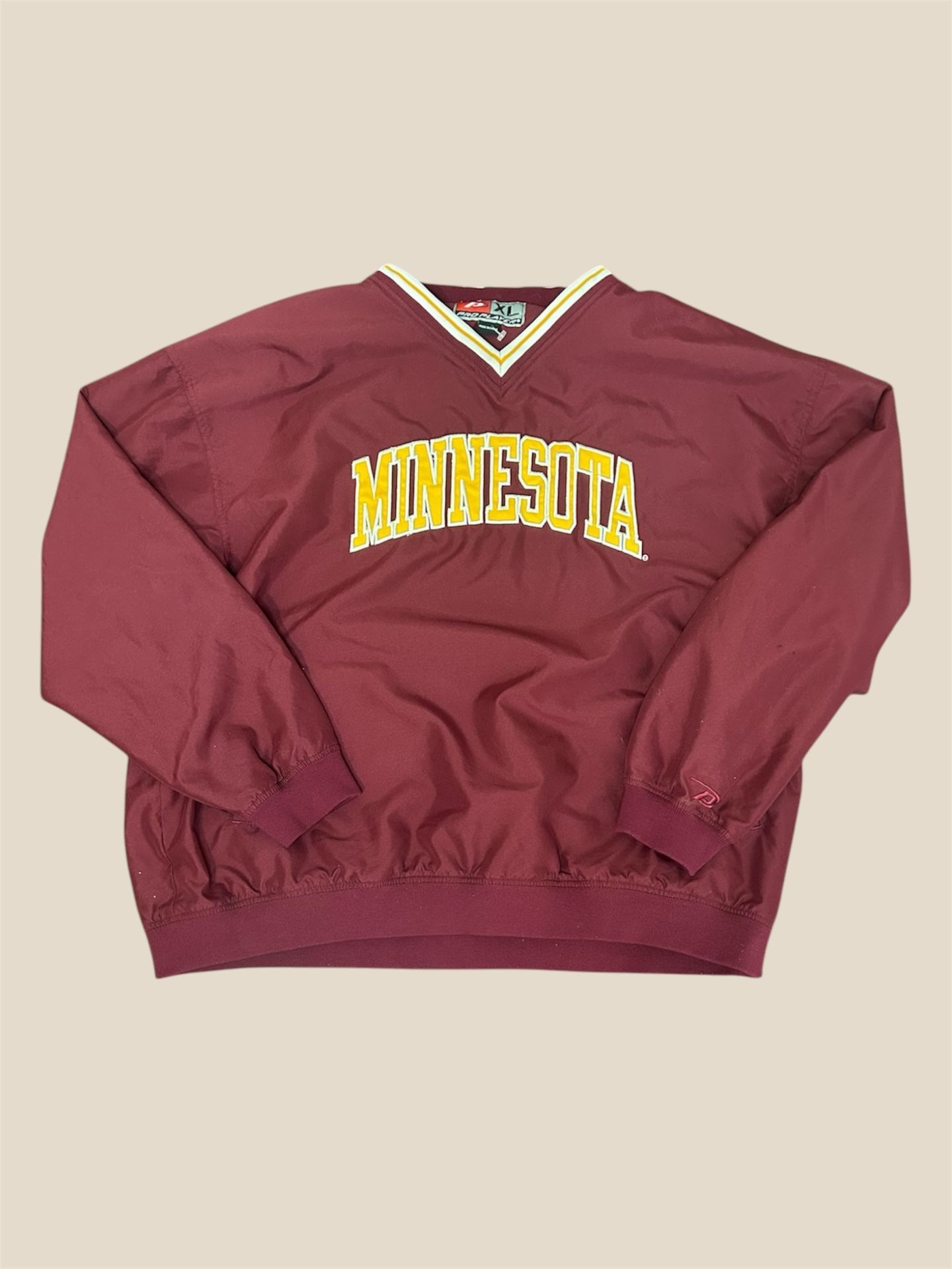 Minnesota Golden Gophers Jacket Mens M Maroon Windbreaker Pockets University