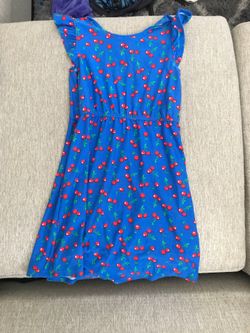 6x girls cherry summer dress