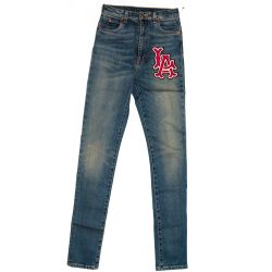 New w/ Tags Gucci  x MLB Los Angeles Dodgers Blue Jeans sz 28 Women’s 