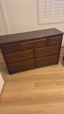Desk and dresser