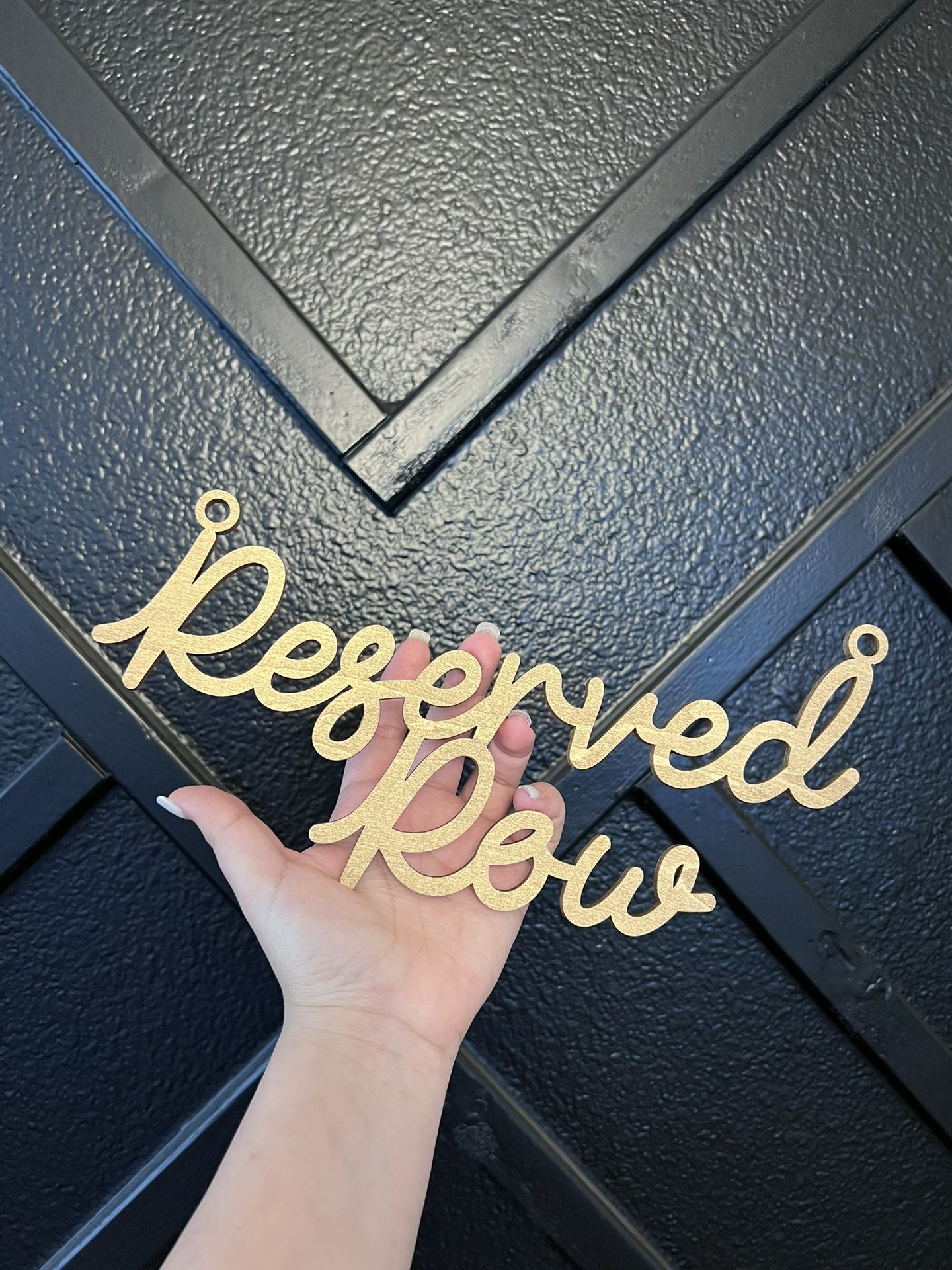 Reserved Row Sign