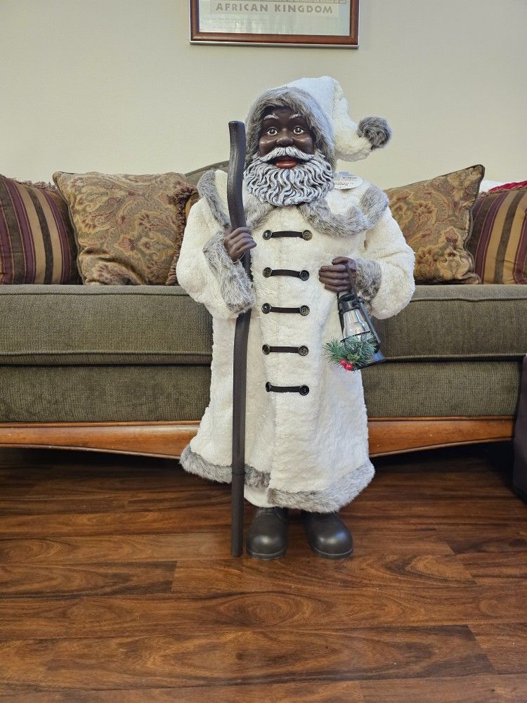 New 34" Gorgeous African American Santa Claus - Father Time