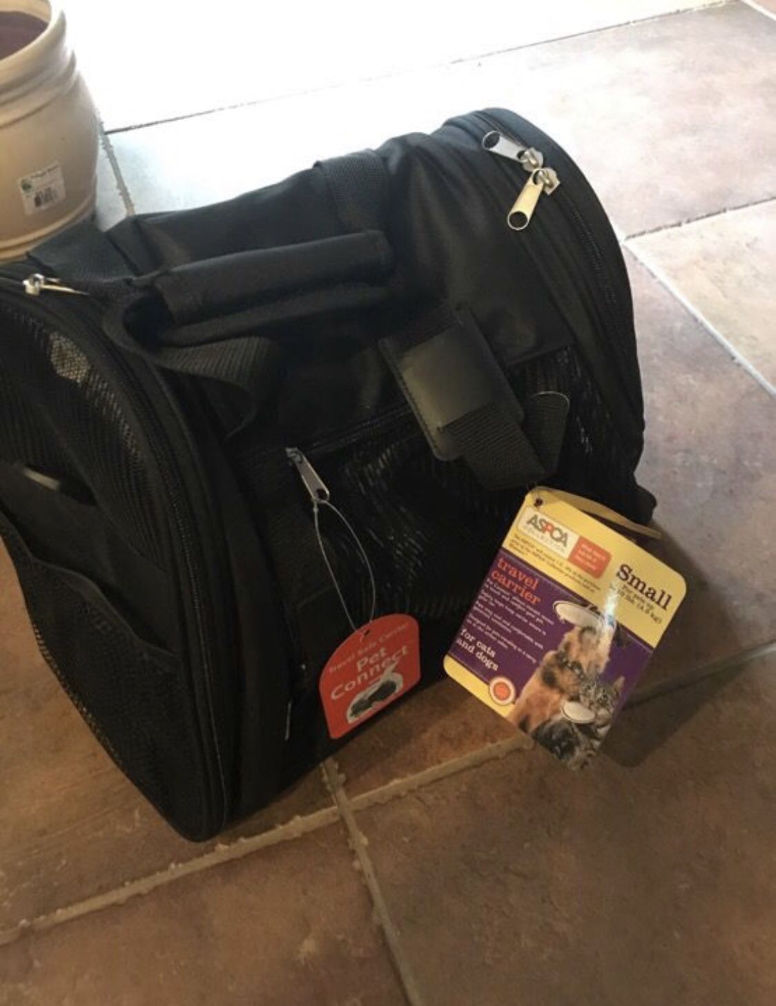 Pet carrier for small animal (up to 10 pounds)